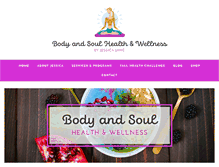 Tablet Screenshot of bodyandsoulnutrition.net